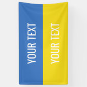 Nationale vlag Oekraïne - Aangepast Oekraïne Spandoek (Verticaal)