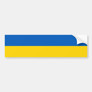Nationale vlag Oekraïne Bumpersticker