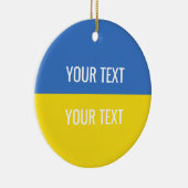 Nationale vlag Oekraïne Keramisch Ornament (Rechts)