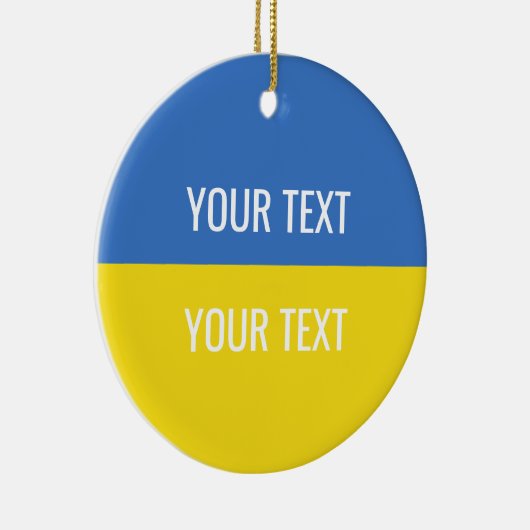Nationale vlag Oekraïne Keramisch Ornament (Rechts)