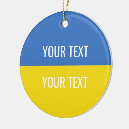 Nationale vlag Oekraïne Keramisch Ornament (Links)
