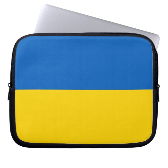 Nationale vlag Oekraïne Laptop Sleeve (Voorkant)
