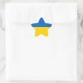 Nationale vlag Oekraïne Ster Sticker (Tas)