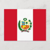 Nationale vlag Peru Briefkaart (Voorkant)