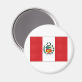 Nationale vlag Peru Magneet (Voorkant / Achterkant)