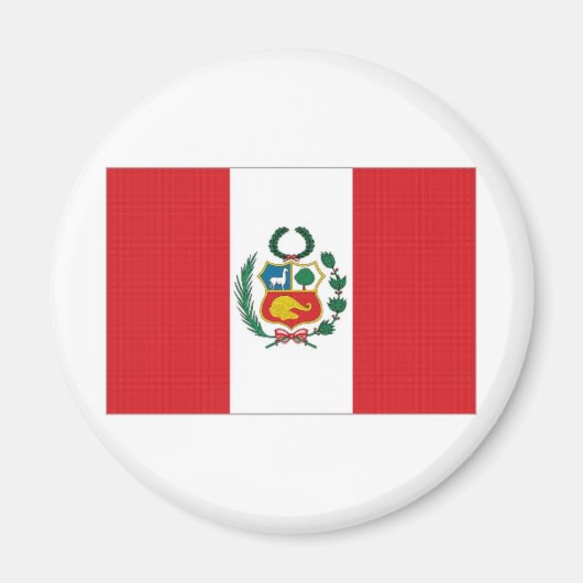 Nationale vlag Peru Magneet (Voorkant)