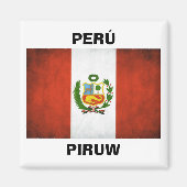 Nationale vlag Peru Magneet (Voorkant)