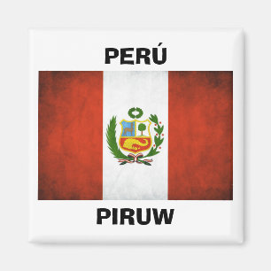Nationale vlag Peru Magneet