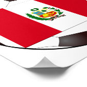 Nationale vlag Peru Poster (Hoek)