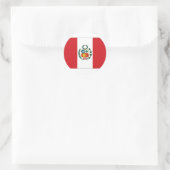Nationale vlag Peru Ronde Sticker (Tas)