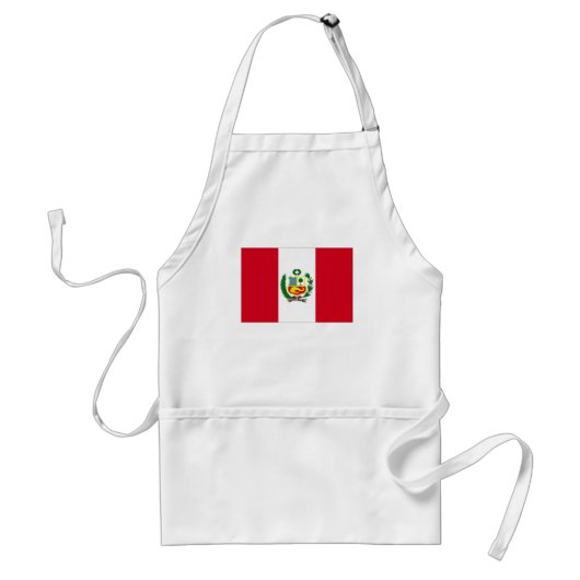 Nationale vlag Peru Standaard Schort (Voorkant)