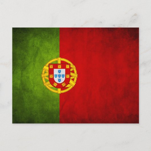 Nationale vlag Portugal Briefkaart (Voorkant)