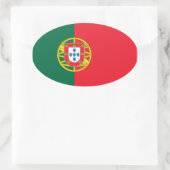 Nationale vlag Portugal Ovale Sticker (Tas)