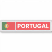 Nationale vlag Portugal Sticker (Voorkant)