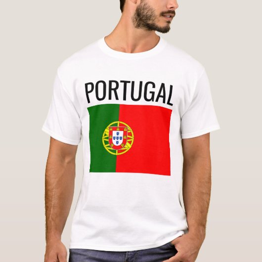 Nationale vlag Portugal // Wereldland T-shirt (Voorkant)