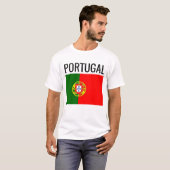 Nationale vlag Portugal // Wereldland T-shirt (Voorkant volledig)