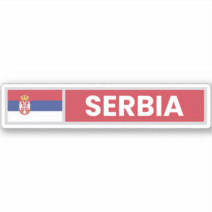 Nationale vlag Servië Sticker