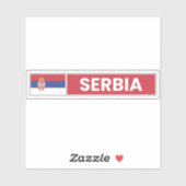 Nationale vlag Servië Sticker (Vel)