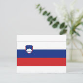Nationale vlag Slovenië Briefkaart (Staand voorkant)