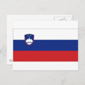 Nationale vlag Slovenië Briefkaart (Voorkant / Achterkant)