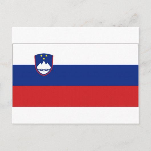 Nationale vlag Slovenië Briefkaart (Voorkant)