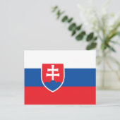 Nationale vlag Slowakije Briefkaart (Staand voorkant)