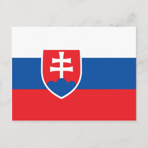 Nationale vlag Slowakije Briefkaart
