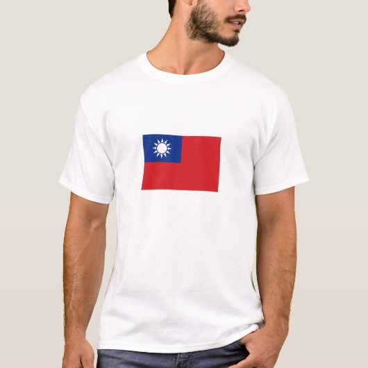 Nationale vlag Taiwan T-shirt (Voorkant)