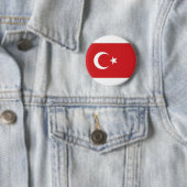 Nationale vlag Turkije Ronde Button 5,7 Cm (In situ)
