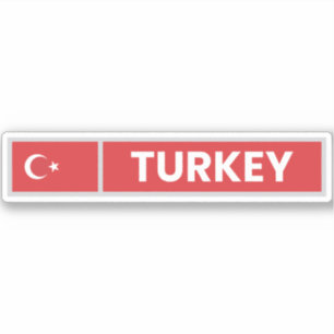 Nationale vlag Turkije Sticker