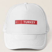 Nationale vlag Turkije Trucker Pet (Voorkant)
