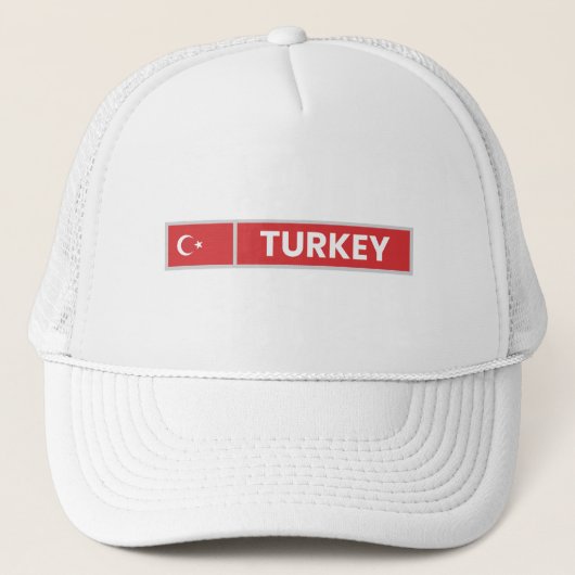 Nationale vlag Turkije Trucker Pet (Voorkant)