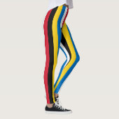 Nationale vlag van Antigua en Barbuda gestript Leggings (Rechts)