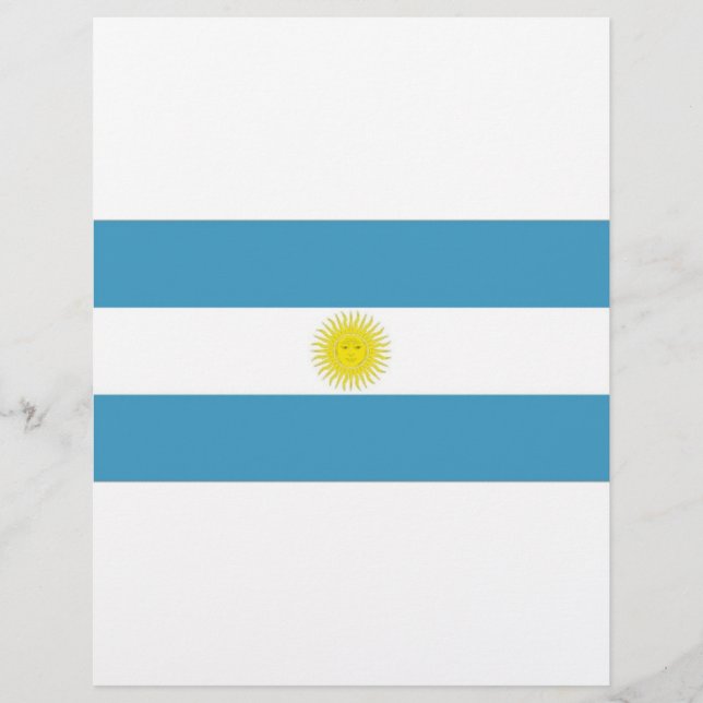 Nationale vlag van Argentinië (Voorkant)
