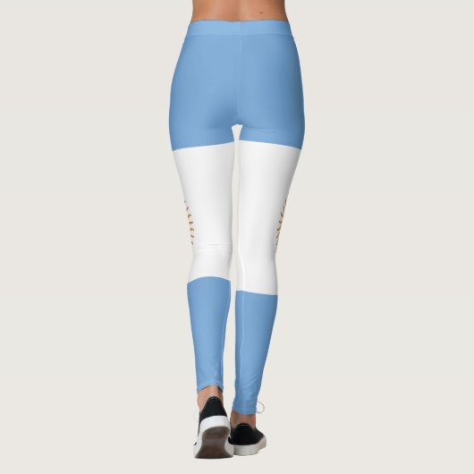 Nationale vlag van Argentinië aanpassen Leggings (Achterkant)