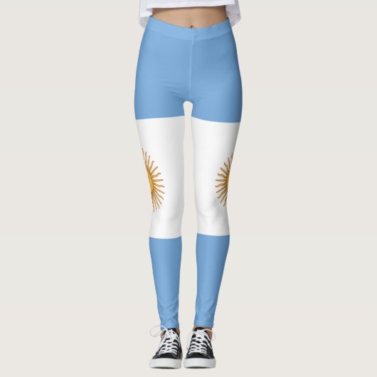 Nationale vlag van Argentinië aanpassen Leggings (Voorkant)