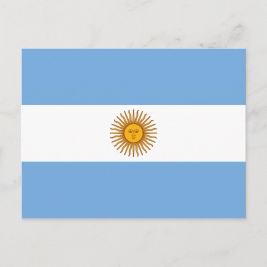 Nationale vlag van Argentinië Briefkaart (Voorkant)