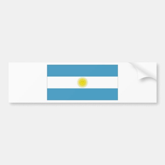 Nationale vlag van Argentinië Bumpersticker (Voorkant)