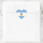 Nationale vlag van Argentinië Hart Sticker (Tas)