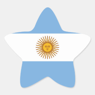 Nationale vlag van Argentinië Ster Sticker