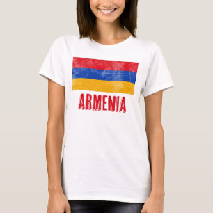 Nationale vlag van Armenië (Grunge Kijk) T-shirt