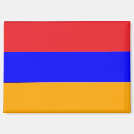 Nationale Vlag van Armenië Rectangle magneet (Voorkant)