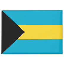 Nationale vlag van Bahama's Rectangle magneet