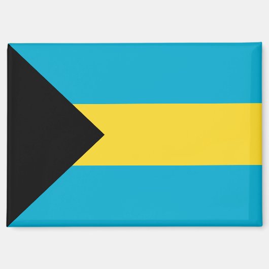 Nationale vlag van Bahama's Rectangle magneet (Voorkant)