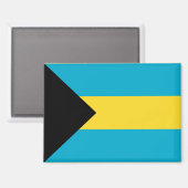 Nationale vlag van Bahama's Rectangle magneet (Voorkant / Achterkant)