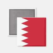 Nationale vlag van Bahrein Magneet (Voorkant / Achterkant)