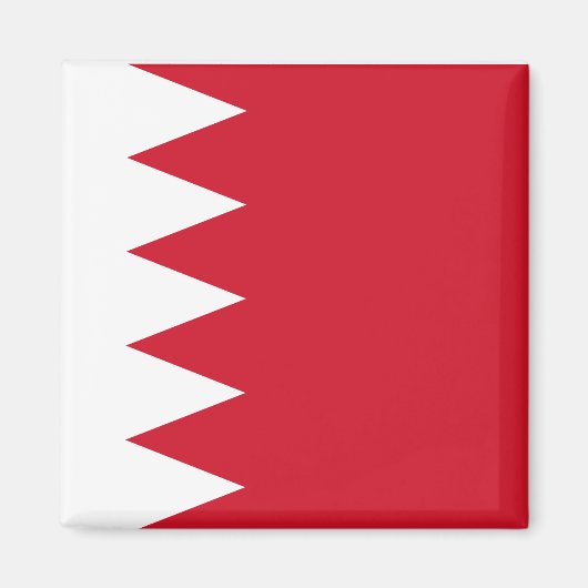 Nationale vlag van Bahrein Magneet (Voorkant)