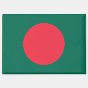 Nationale Vlag van Bangladesh Rectangle magneet