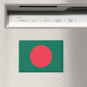 Nationale Vlag van Bangladesh Rectangle magneet (Insitu (Vaatwasser))