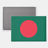 Nationale Vlag van Bangladesh Rectangle magneet (Voorkant / Achterkant)